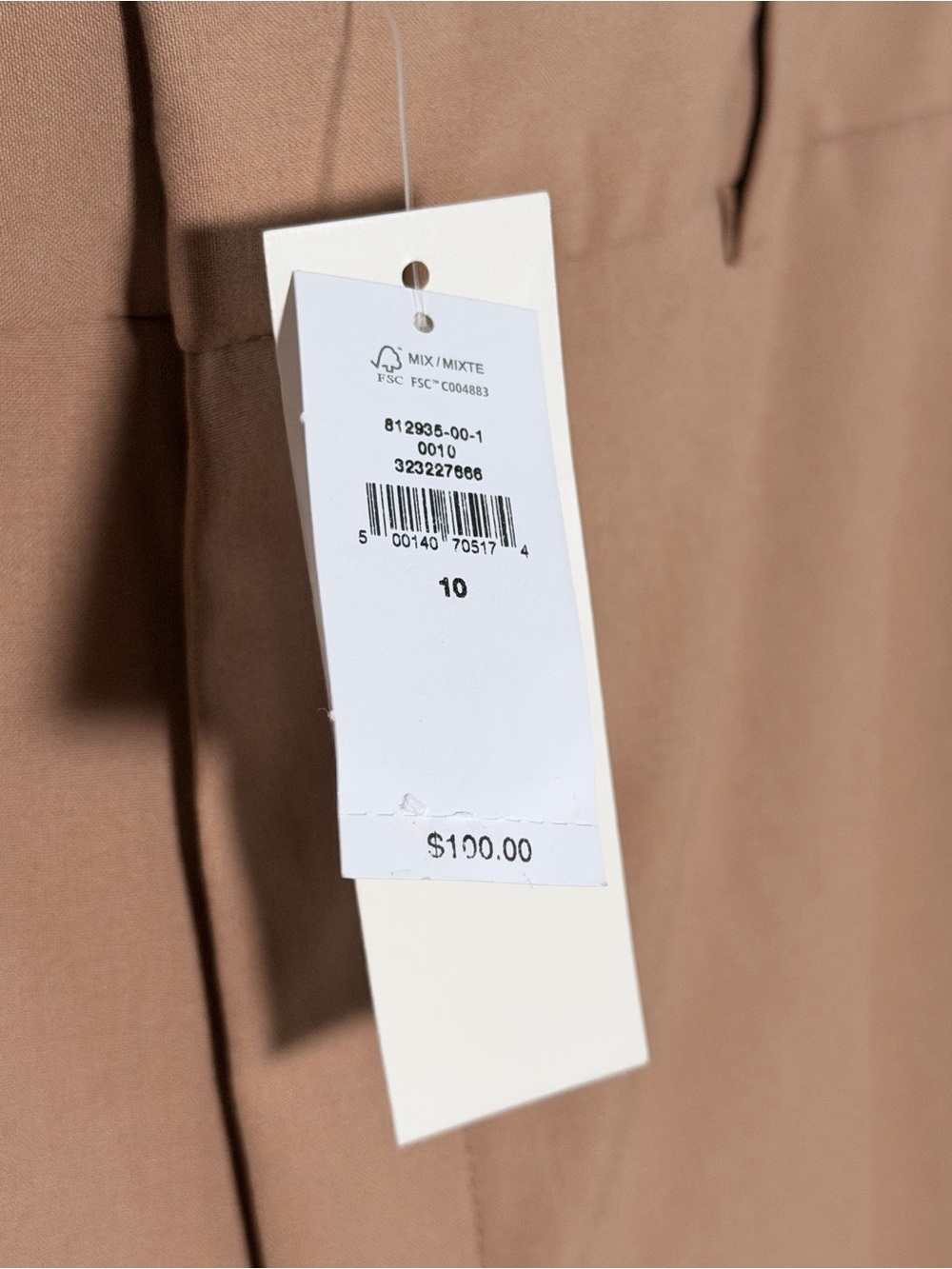 Banana Republic Women’s Camel Bootcut Sculptured High Rise Trouser 10 - Picture 7 of 13